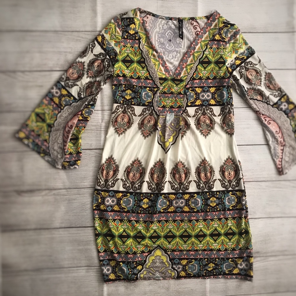 Multi colored dress barely worn